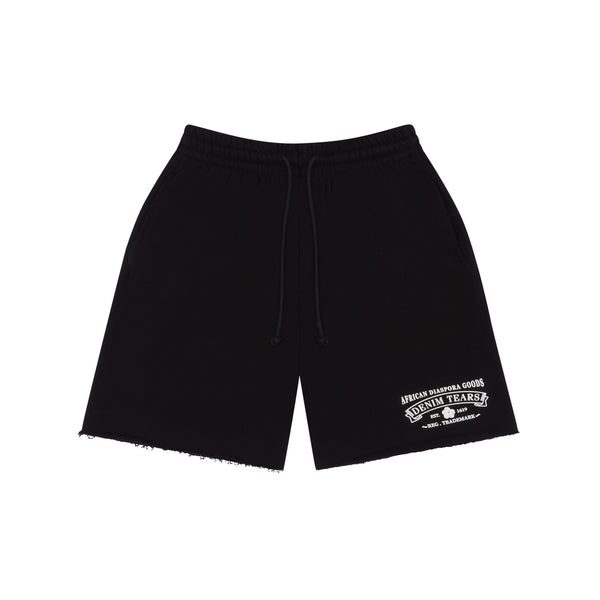 DENIM TEARS - Adg Sweat Shorts Black - (Black)